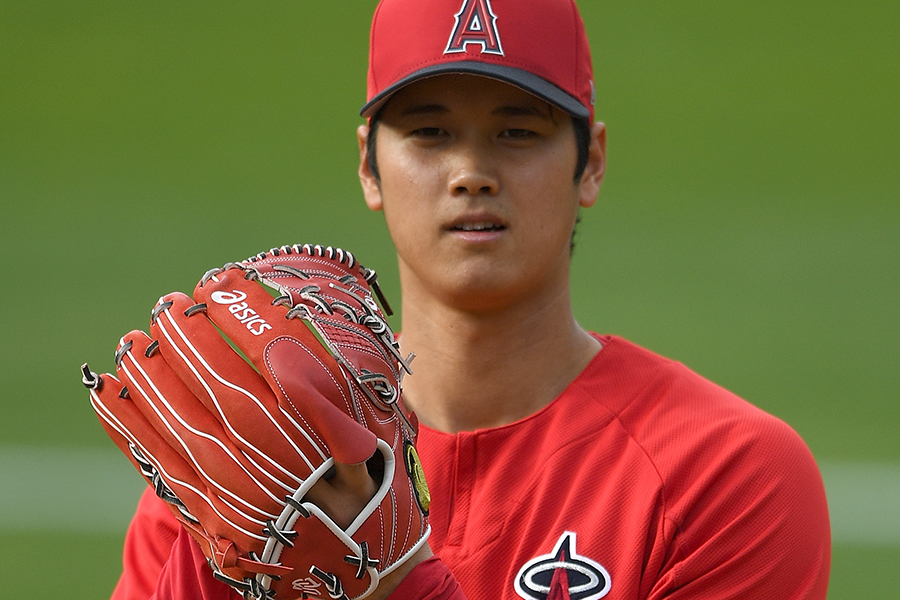 MLB初先発に挑むエンゼルス・大谷翔平【写真：Getty Images】