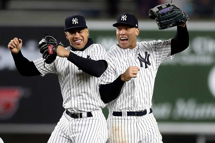 ヤンキース・スタントン（左）とジャッジ【写真：Getty Images】