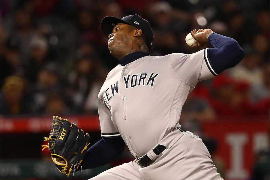 ヤンキースのアロルディス・チャップマン【写真：Getty Images】
