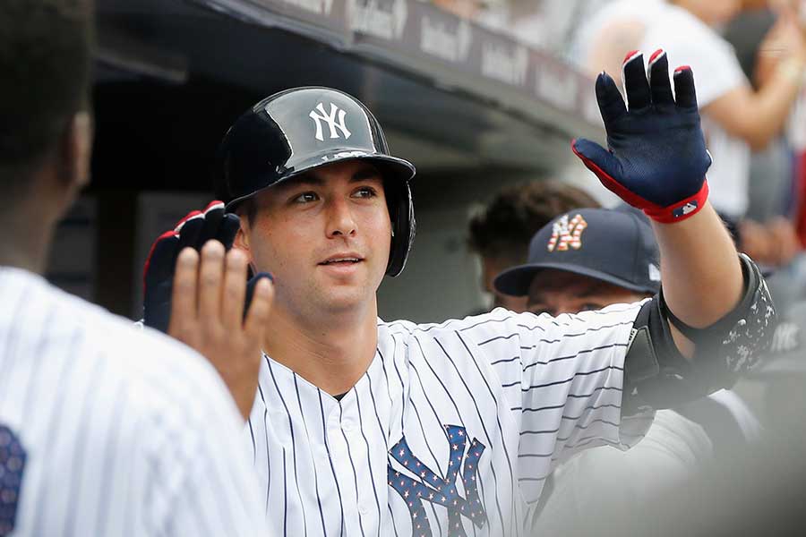 3本塁打目を放ったヤンキースのカイル・ヒガシオカ【写真：Getty Images】