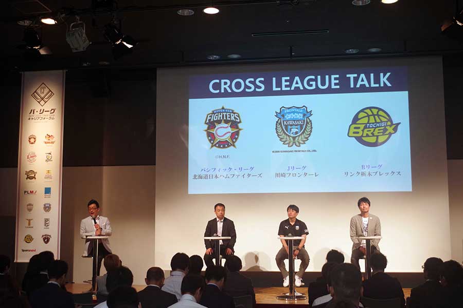 「Cross League Talk」でNPB、Jリーグ、Bリーグの関係者が登壇した【画像：(C)PLM】