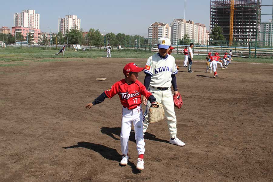 首都ウランバートルにある「モンゴル国立野球場」【写真提供：野球のまち推進課】