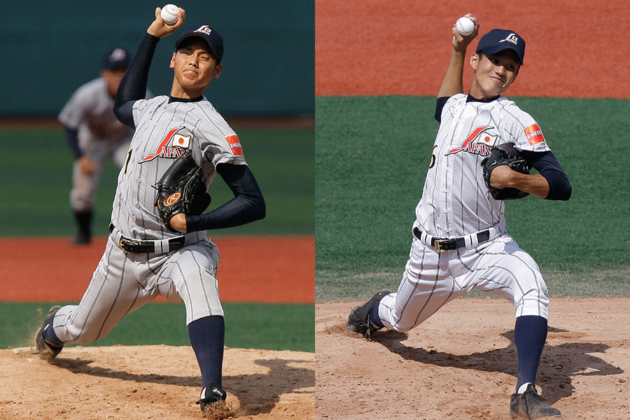 2012年AAA世界野球選手権での大谷翔平（左）と藤浪晋太郎【写真：Getty Images】