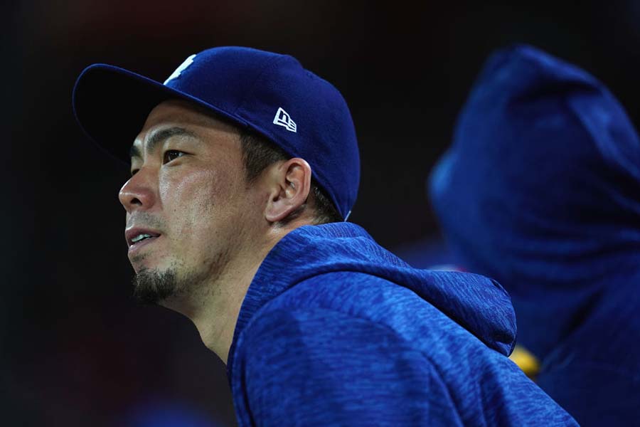 日米野球にMLBオールスターとして参加したドジャース・前田健太【写真：Getty Images】