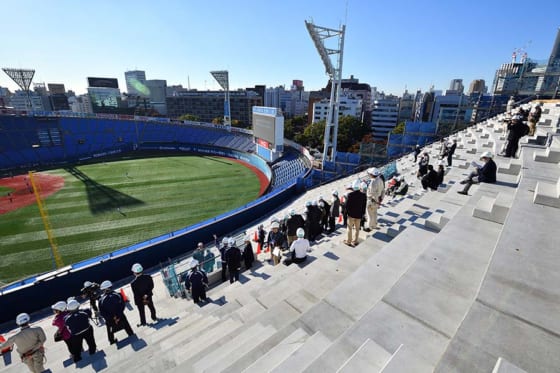 横浜スタジアム、2020年に向けて着々と進化 来季は地上31Mの屋上テラス