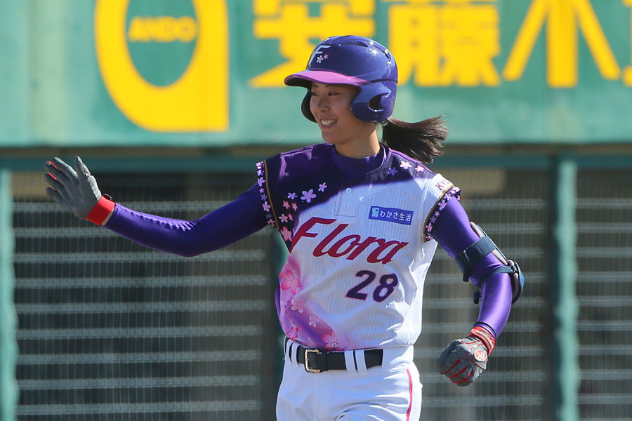 京都フローラから埼玉アストライアに移籍した、みなみ【写真提供：日本女子プロ野球リーグ】