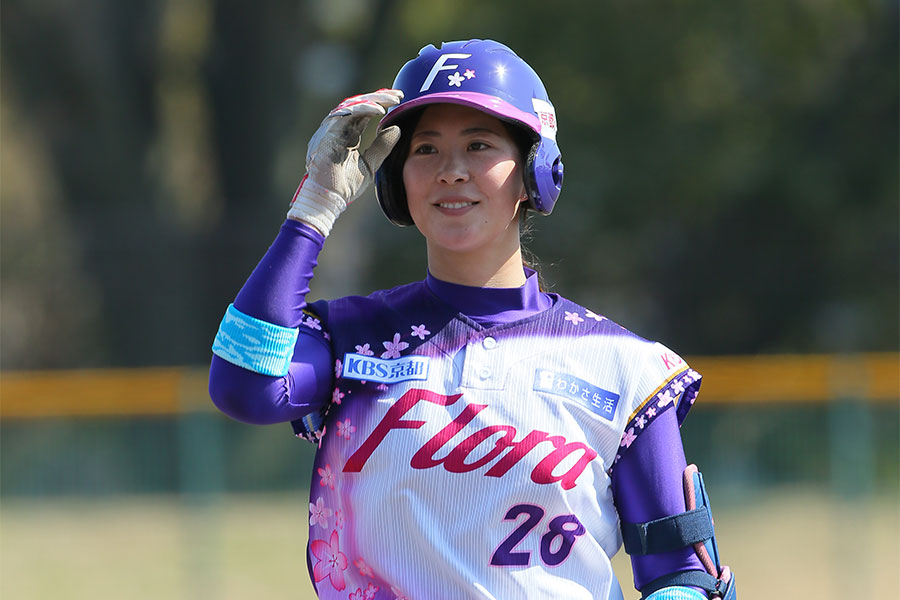 京都フローラから埼玉アストライアに移籍した、みなみ【写真提供：日本女子プロ野球リーグ】