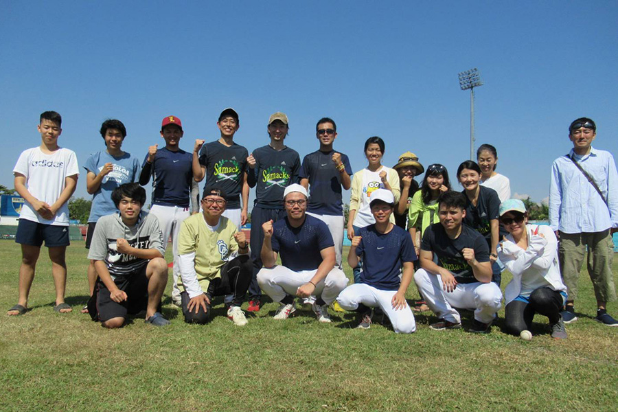 1月にラオスで行われた野球大会に日本チームも参加【写真：豊川遼】