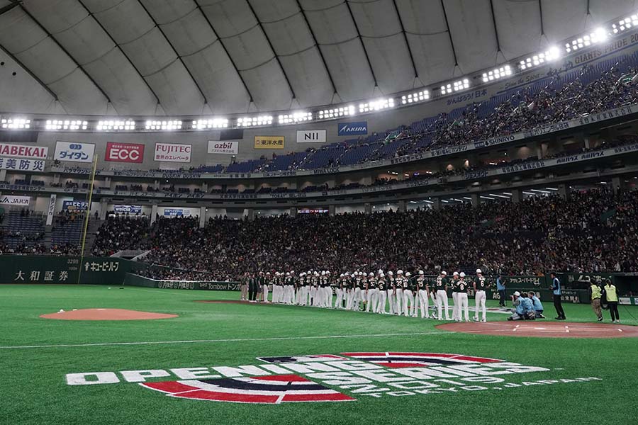 日本ハム・金子弌大がアスレチックス相手に7奪三振の好投を見せる【写真：Getty Images】