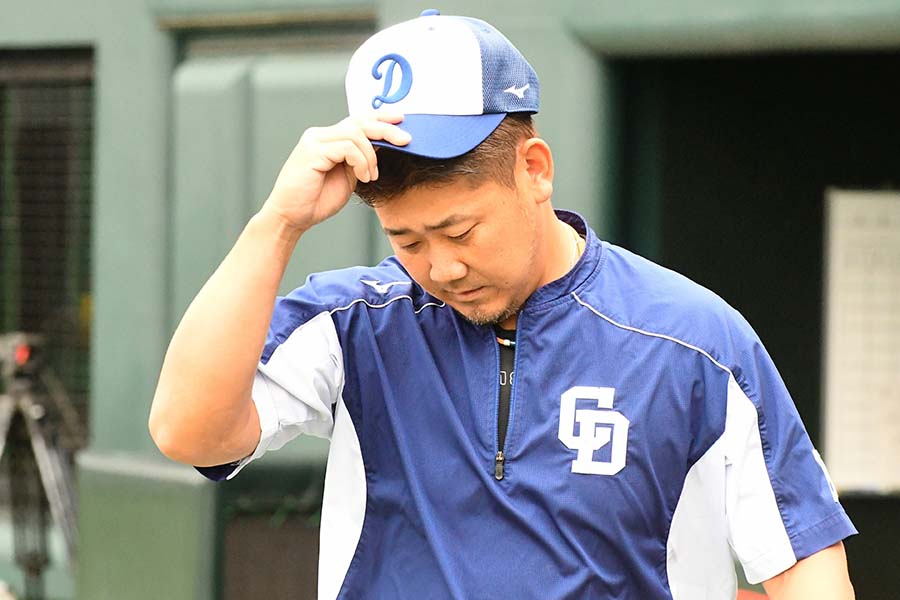 中日・松坂大輔【写真：藤浦一都】