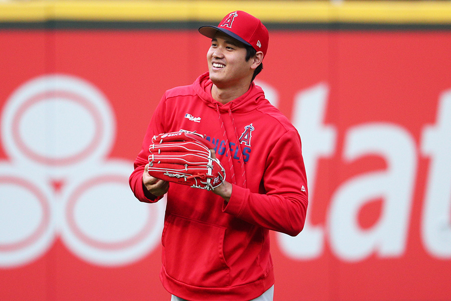 遠征先のシアトルで2日ぶりのキャッチボールを行ったエンゼルス・大谷翔平【写真：Getty Images】