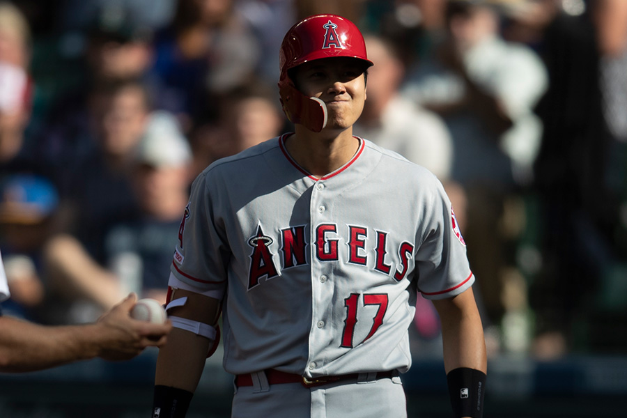 マリナーズ戦に「3番・DH」で出場しているエンゼルス・大谷翔平【写真：Getty Images】