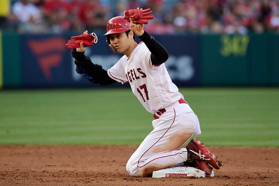 3安打1盗塁と勝利に貢献したエンゼルス・大谷翔平【写真：AP】