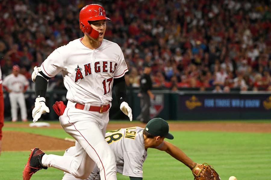 今季5度目となる猛打賞を記録したエンゼルス・大谷翔平【写真：Getty Images】