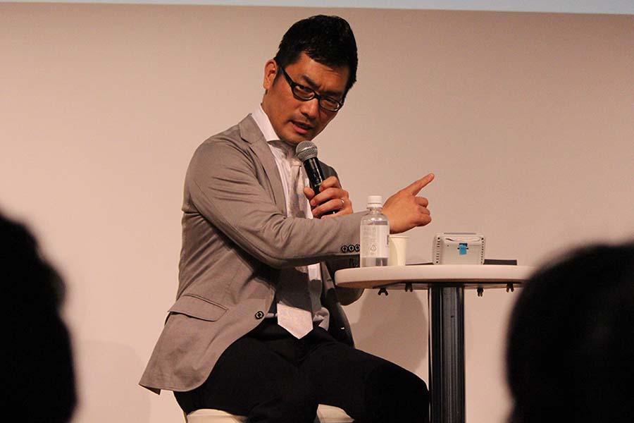 太田雄貴氏と、「doda（デューダ）」編集長の大浦征也氏によるトークセッションが行われた【写真：(C)PLM】