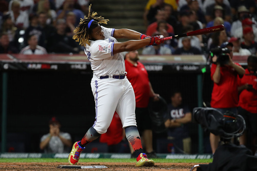 球宴HR競争新記録の91本塁打を記録したブルージェイズのブラディミール・ゲレーロJr.【写真：Getty Images】