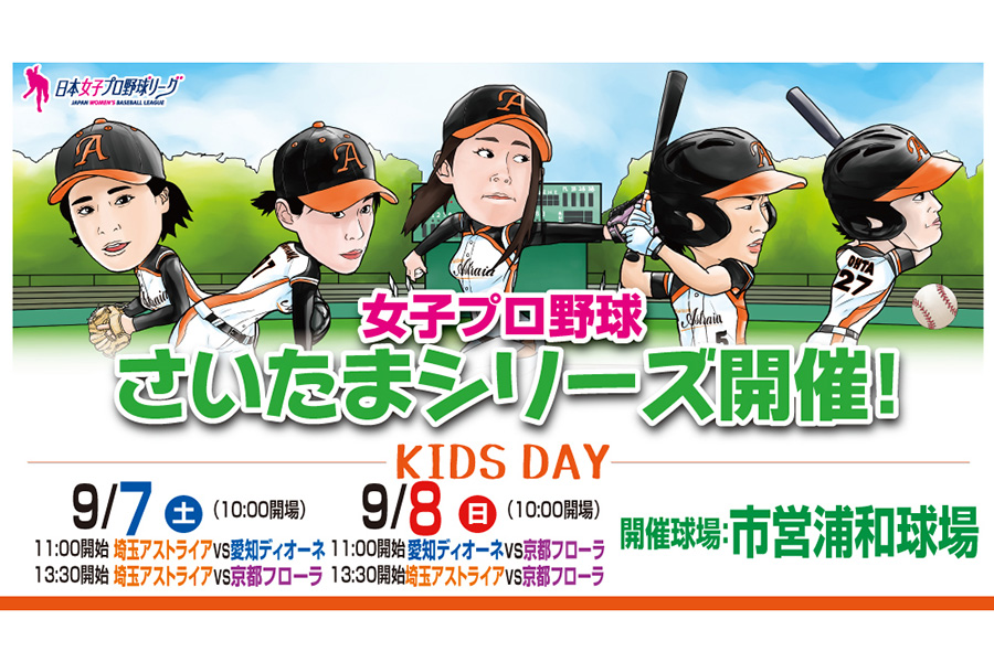 7、8日に市営浦和球場で「さいたまシリーズ」を開催【画像提供：日本女子プロ野球リーグ】