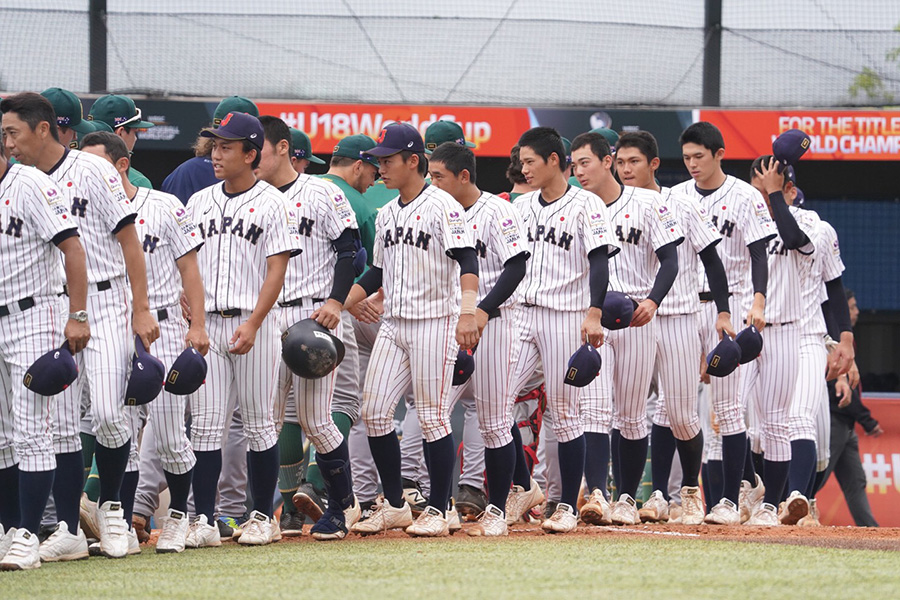 U18W杯で5位に終わった侍ジャパンのメンバーたち【写真：荒川祐史】