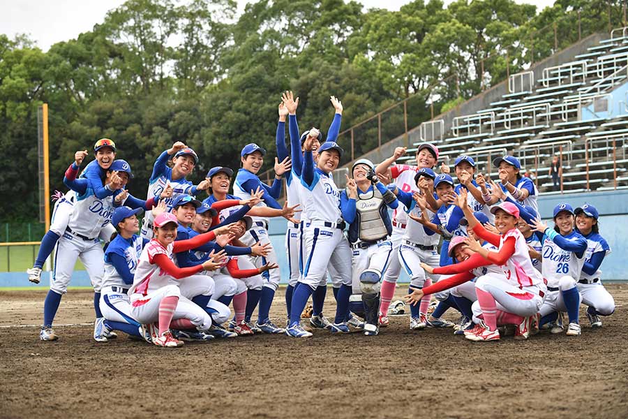 愛知ディオーネが5連勝を飾った【写真提供：日本女子プロ野球リーグ】