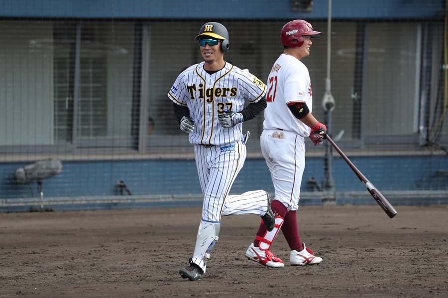 阪神から戦力外となりトライアウトに参加した森越祐人【写真：津高良和】