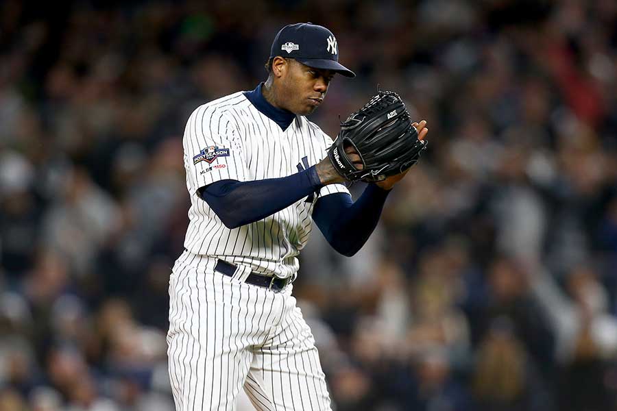 ヤンキースのアロルディス・チャップマン【写真：Getty Images】