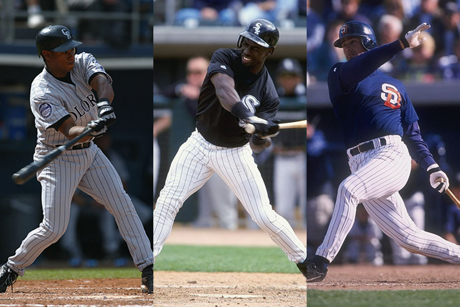 MLB時代のオーティズ氏、ホージー氏、アリアス氏（左から）【写真：Getty Images】