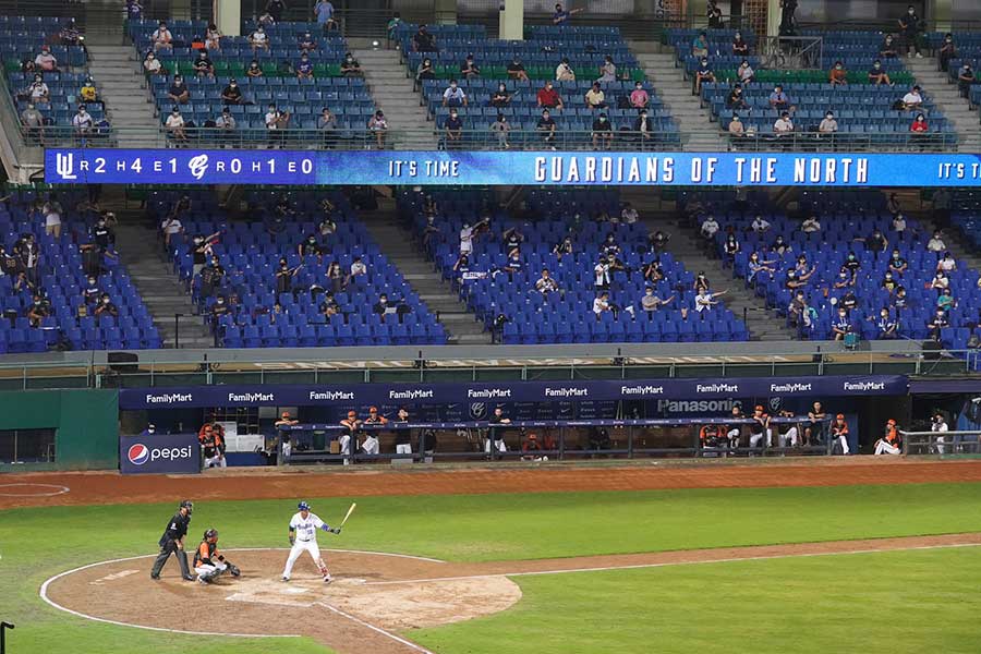 上限1000人ながら、今季初めて観客を入れて試合を開催した台湾プロ野球【写真提供：CPBL】