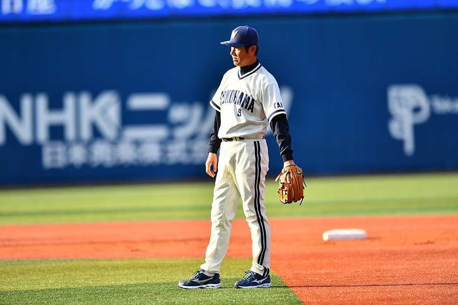 大洋のレギュラー三塁手として活躍した銚子利夫氏【写真提供：横浜DeNAベイスターズ】