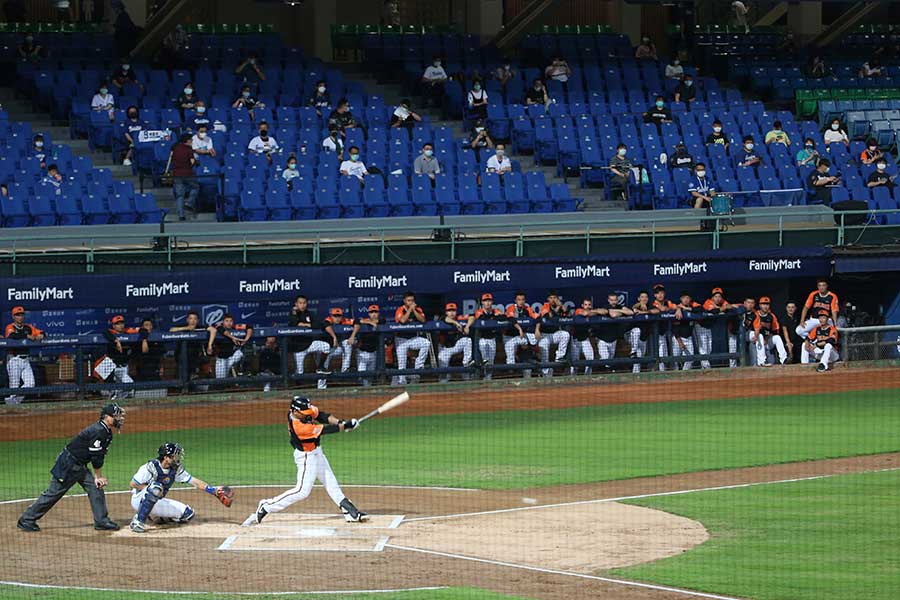 これまで段階的に観客数の上限を引き上げてきた台湾プロ野球【写真：AP】