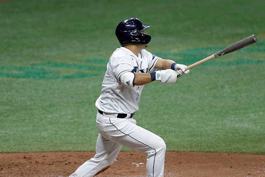 MLB初安打初本塁打を放ったレイズ・筒香嘉智【写真：AP】