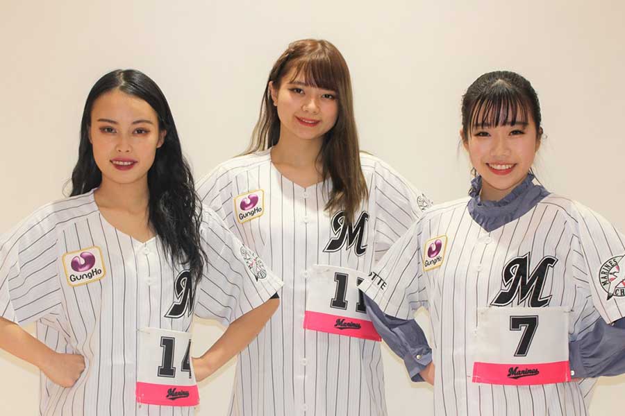 「M☆Splash!!」新メンバーのNAJUさん、JURIAさん、RINさん（左から）【写真提供：千葉ロッテマリーンズ】