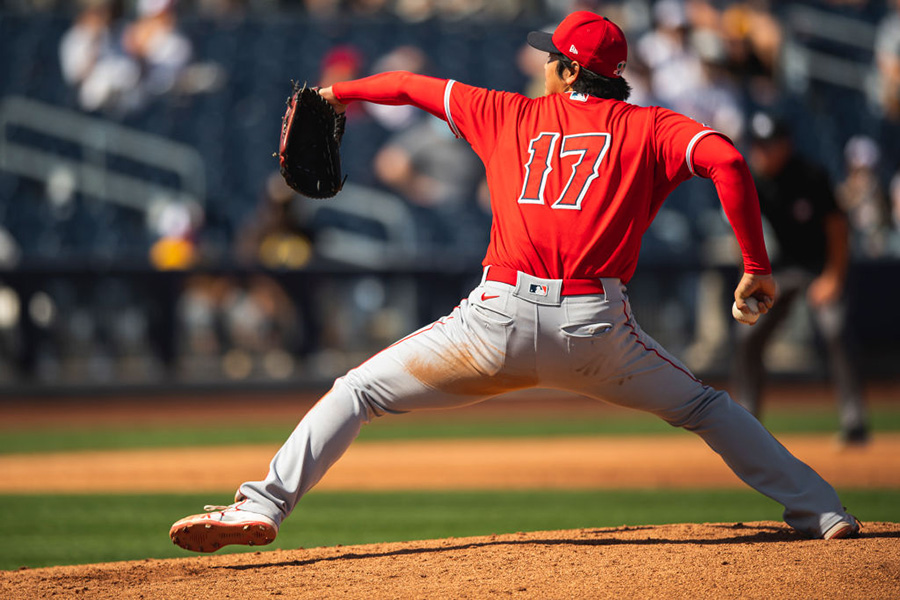 「1番・投手」で先発出場したエンゼルス・大谷翔平【写真：Getty Images】