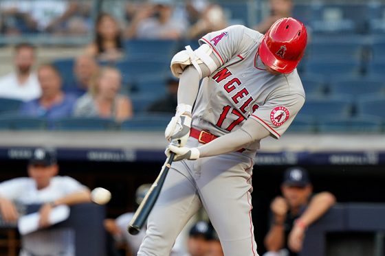 26号ソロを放ったエンゼルス・大谷翔平【写真：AP】