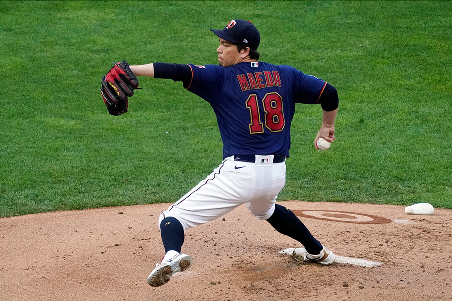 タイガース戦に先発したツインズ・前田健太【写真：AP】