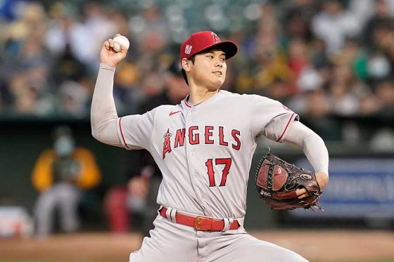 大谷翔平 米自己最多5勝目お預け 6回8k無失点 右翼守備へ 打席では187キロ二塁打 Full Count