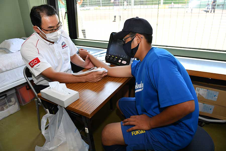 ポニー全日本選手権で肩肘検診室が開設された【写真：小林靖】