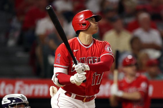 36号2ランを放ったエンゼルス・大谷翔平【写真：Getty Images】