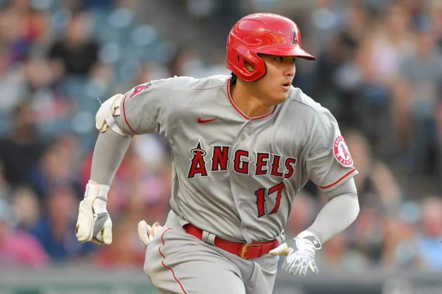 インディアンス戦に先発出場したエンゼルス・大谷翔平【写真：Getty Images】