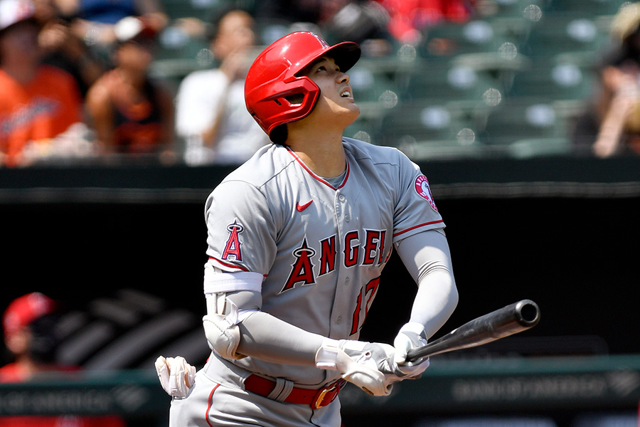 41号ソロを放ったエンゼルス・大谷翔平【写真：Getty Images】