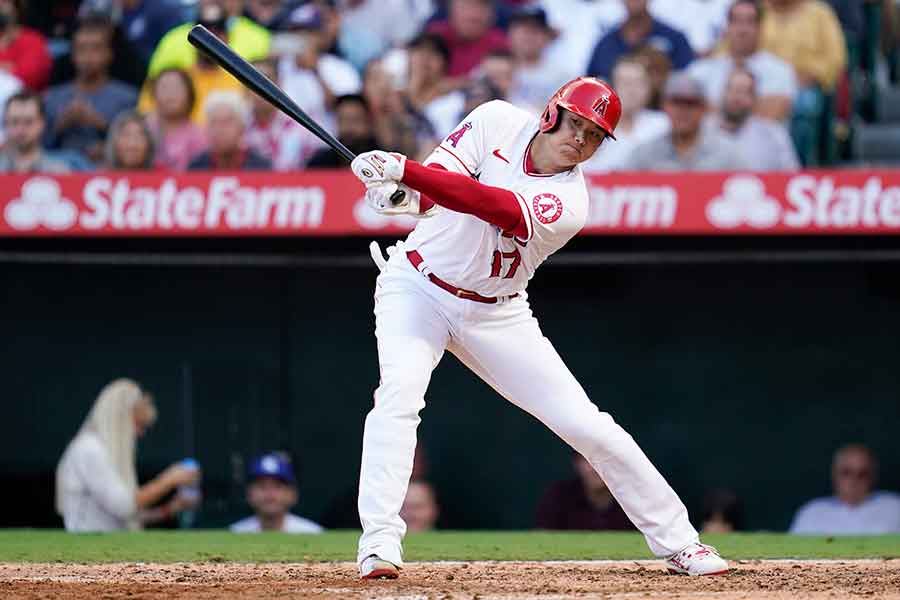 「2番・DH」で先発したエンゼルス・大谷翔平【写真：AP】