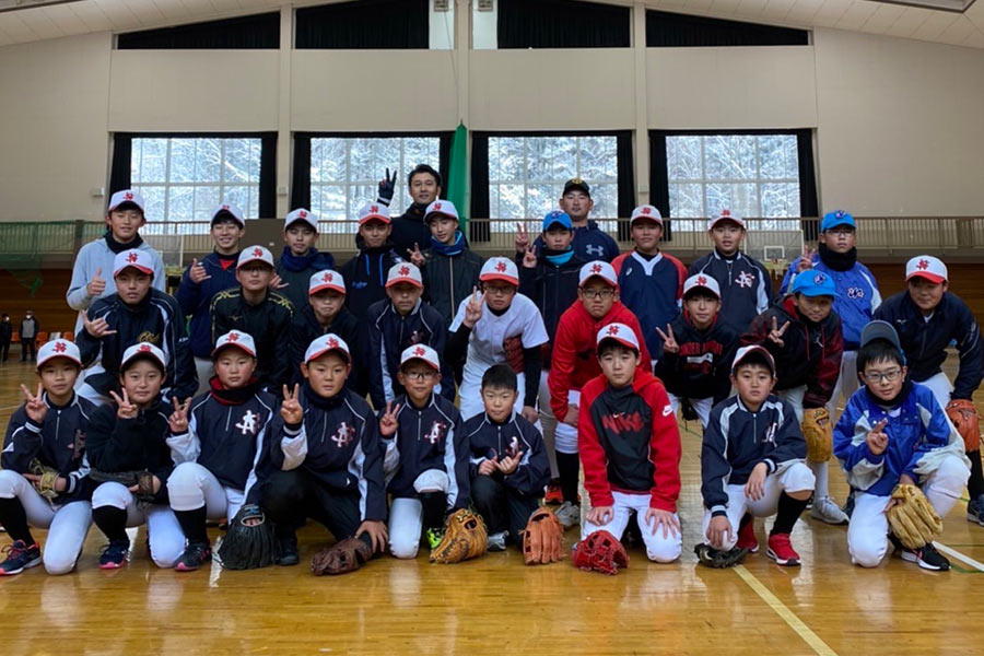 巨人・矢貫俊之3軍投手コーチが地元の福島・西郷村で野球教室を開催【写真：本人提供】