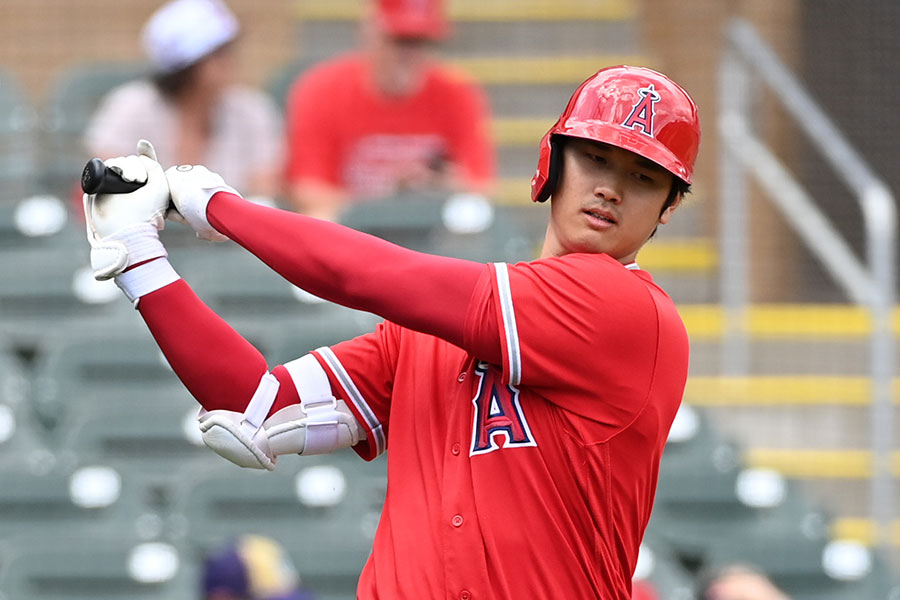 ロッキーズ戦に出場したエンゼルス・大谷翔平【写真：Getty Images】