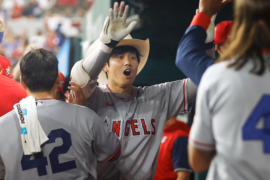 2本塁打を放ったエンゼルス・大谷翔平【写真：AP】