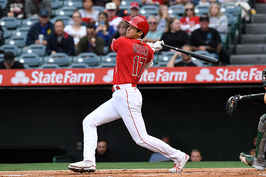 本拠地でのアスレチックス戦に出場したエンゼルス・大谷翔平【写真：Getty Images】