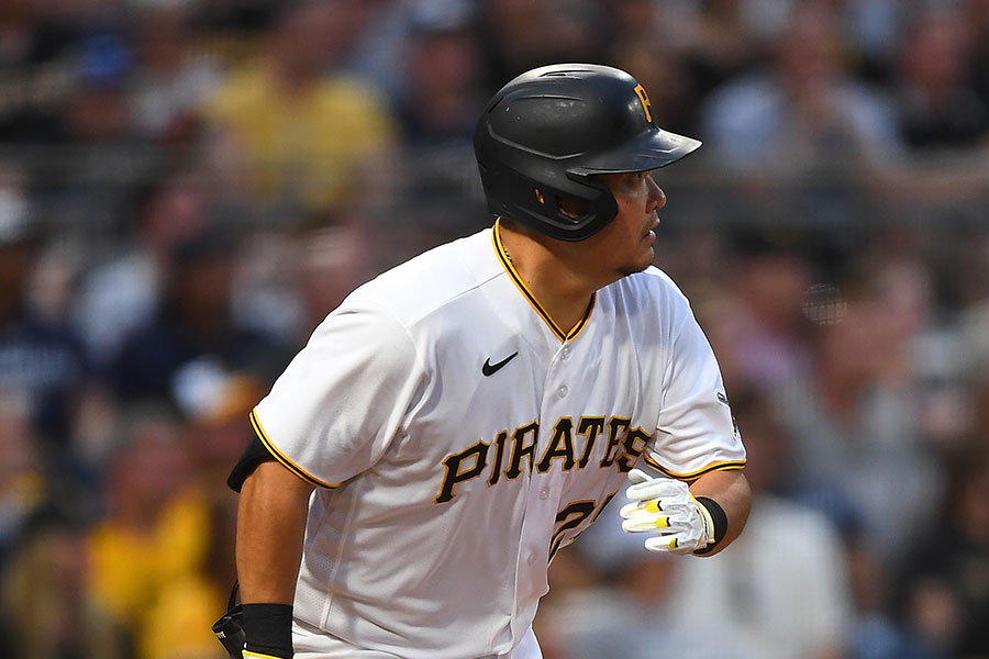 「5番・一塁」で先発したパイレーツ・筒香嘉智【写真：Getty Images】