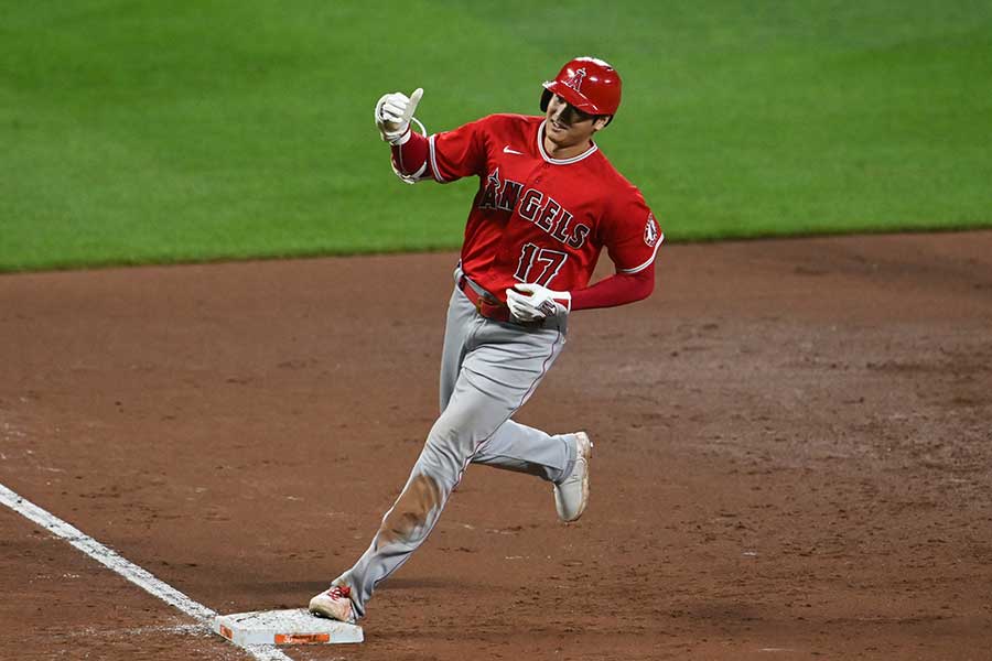 9回に19号ソロを放ったエンゼルス・大谷翔平【写真：ロイター】