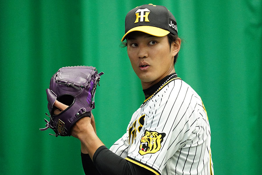 MLB移籍を目指している藤浪晋太郎【写真：荒川祐史】