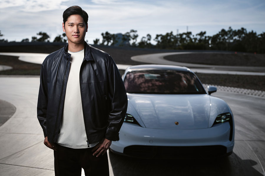 「ポルシェドライビングアスリート（Porsche Driving Athlete）」に任命されたエンゼルス・大谷翔平【写真：ポルシェジャパン】