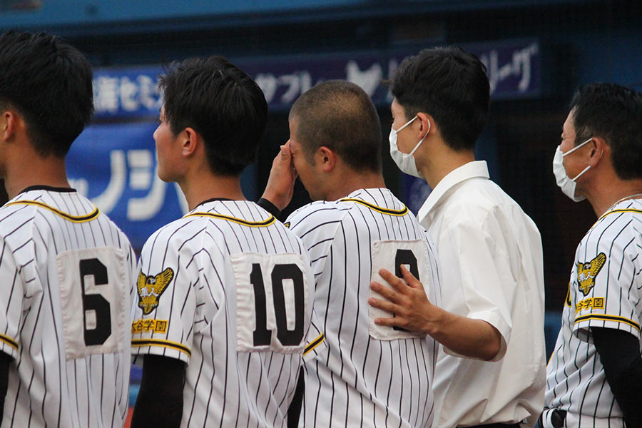 神奈川大会5回戦で横浜に敗れ、夏を終えた【写真：大利実】