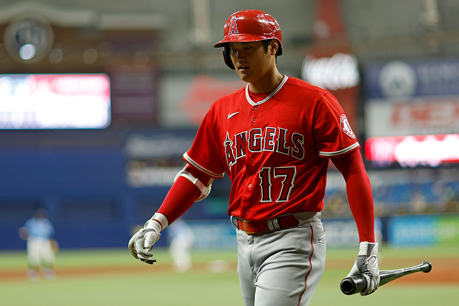 レイズ戦に出場したエンゼルス・大谷翔平【写真：Getty Images】